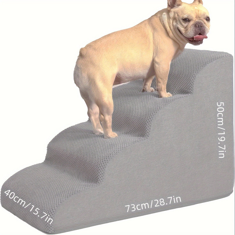 Escada Pet para Camas Altas — Com 2, 3 ou 4 Degraus | Ideal para Cães e Gatos de Pequeno a Médio Porte