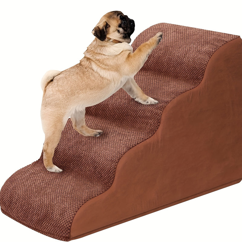 Rampa e Escada Pet em Espuma – Para Cães de Pequeno Porte | Ideal para Subir em Sofás e Camas | Macia, Segura e Confortável