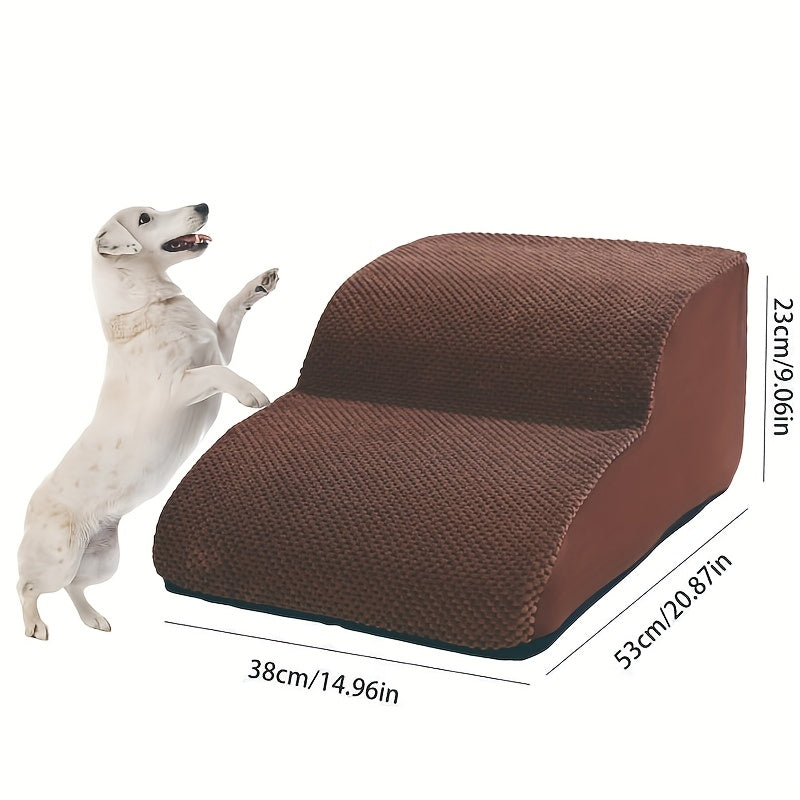 Escada Pet com 2, 3, 4 ou 5 Degraus – Para Cães e Gatos | Superfície Almofadada, Antiderrapante e Tecido Lavável | Ideal para Pets de Pequeno, Médio e Grande Porte | Acesso Fácil a Sofás e Camas