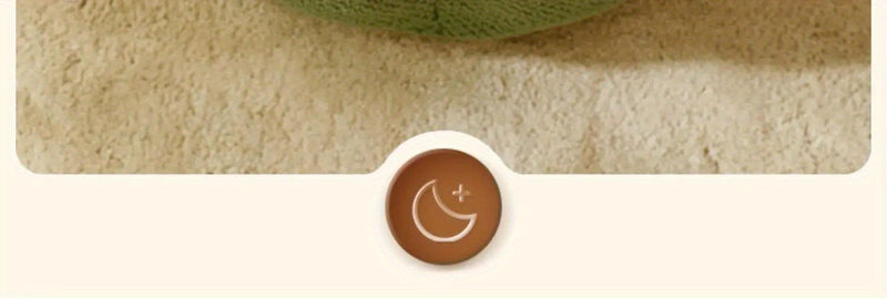 Cama Confortável para Gato em Forma de Pétala de Pelúcia -  Verde com Textura Tricotada, Enchimento de Poliéster | Cama em Forma de Pétala | Cama Confortável para Pets