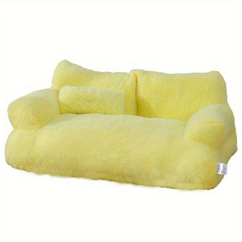 Casinha para Cão com Isolamento para o Inverno, Adequada para Todas as Estações, Colchão para Pet Removível e Lavável, Sofá para Cão e Cama para Gato no Inverno.