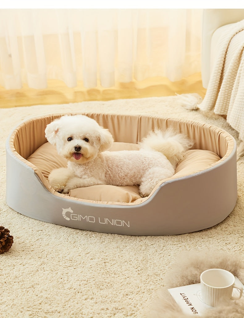Cama Grande e Espessa para Cães, Adequada para Cães Pequenos e Gatos, com Design de Sofá, Proporcionando Aquecimento no Inverno para Cães de Médio a Grande Porte.