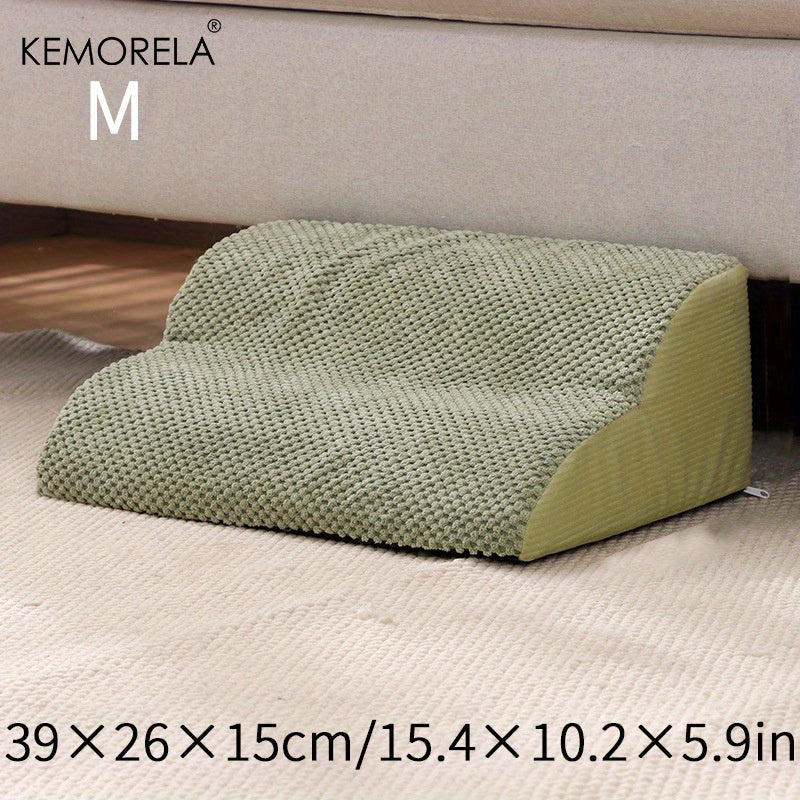 Escada Pet com 2 ou 3 Degraus | Degraus Antiderrapantes com Capa Removível e Lavável | Rampa para Cães e Gatos | Ideal para Filhotes, Pets Idosos ou em Recuperação