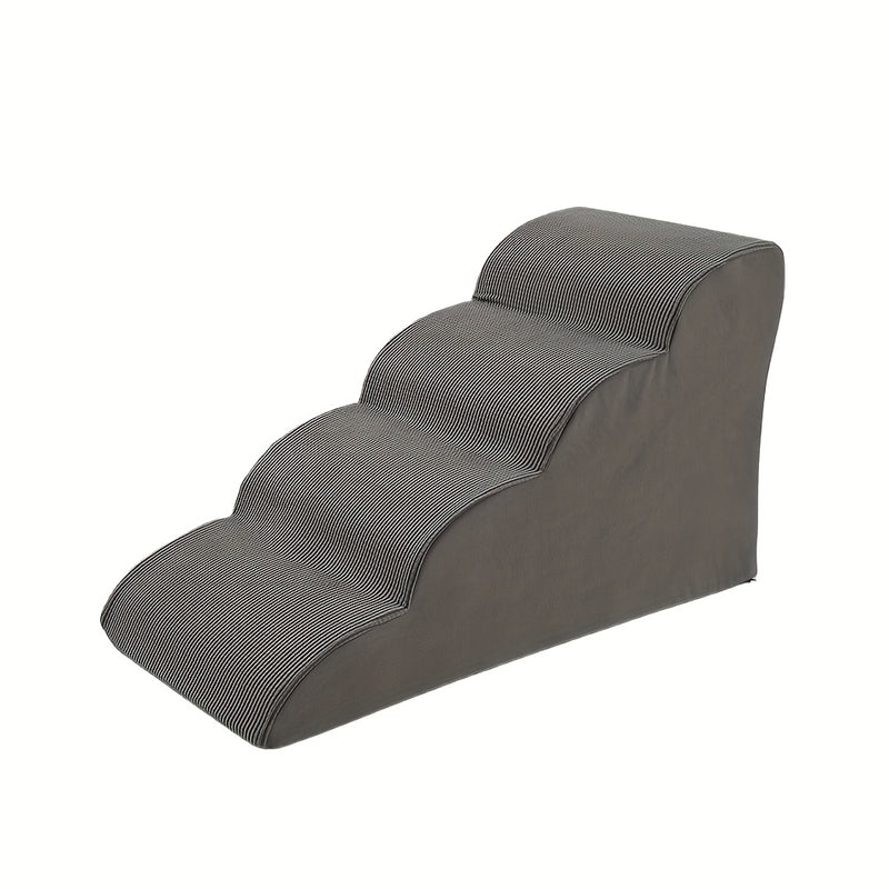 Escada rampa para cães com 3 degraus, para cães pequenos, médios e grandes – adequada para pets idosos – ideal para subir em sofás e camas, acessibilidade para sofá-cama, textura macia, material de esponja durável