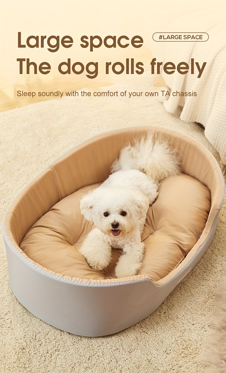 Cama Grande e Espessa para Cães, Adequada para Cães Pequenos e Gatos, com Design de Sofá, Proporcionando Aquecimento no Inverno para Cães de Médio a Grande Porte.