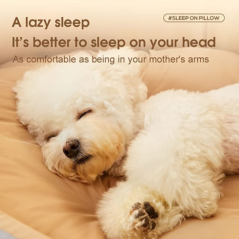 Cama Grande e Espessa para Cães, Adequada para Cães Pequenos e Gatos, com Design de Sofá, Proporcionando Aquecimento no Inverno para Cães de Médio a Grande Porte.