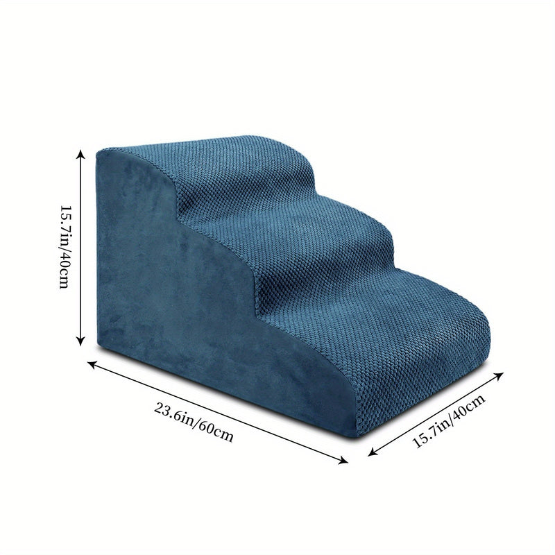 Rampa e Escada Pet em Espuma – Para Cães de Pequeno Porte | Ideal para Subir em Sofás e Camas | Macia, Segura e Confortável