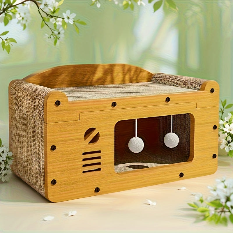 Arranhador para Gatos Extra Grande em Diversos Tamanhos com Bola Pendurada – Móvel Essencial para Pets, Companheiro Favorito dos Gatos, Brinquedo de Verão Mais Popular.