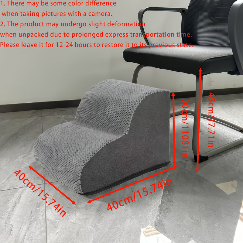 Escada Pet Curvada – Ideal para Camas e Sofás Altos | Várias Alturas Disponíveis | Degraus em Espuma Antiderrapante e Lavável | Para Cães de Pequeno Porte e Gatos