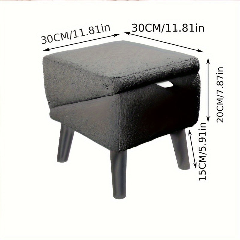 Escada Pet de Madeira 2 em 1 – Escada e Banco Auxiliar | Para Cães de Pequeno e Médio Porte | Superfície Texturizada, Estrutura Robusta e Design Moderno para Decorar Sua Casa