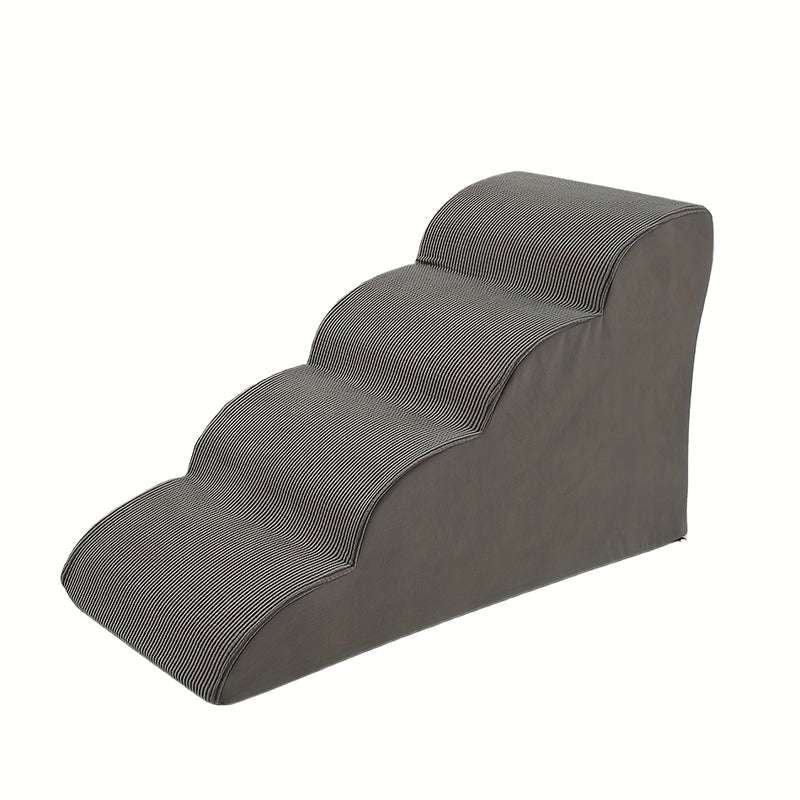Escada rampa para cães com 3 degraus, para cães pequenos, médios e grandes – adequada para pets idosos – ideal para subir em sofás e camas, acessibilidade para sofá-cama, textura macia, material de esponja durável
