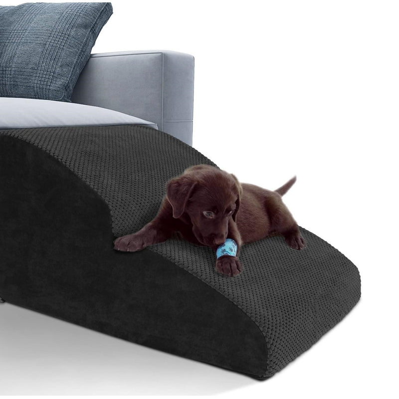 Escada Pet com 2 Degraus em Espuma de Alta Densidade – Para Cães e Gatos de Pequeno e Médio Porte | Superfície Antiderrapante, Macia e Confortável