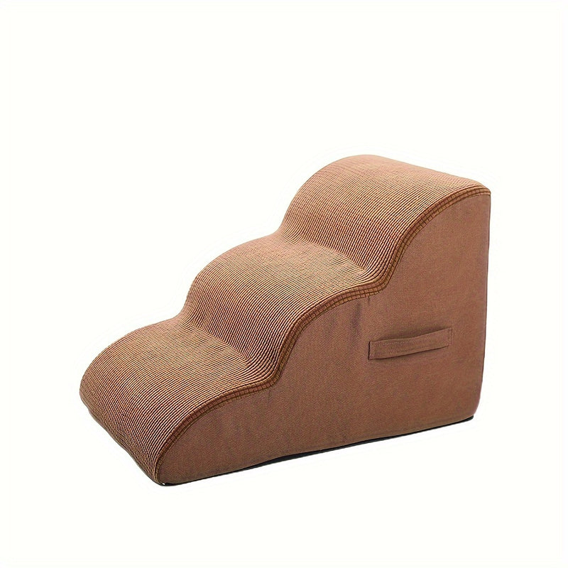 Escada para Pets – Escada de 2 e 3 Degraus com Espuma Macia para Cães e Gatos de Pequeno a Médio Porte, com Rampa Destacável.