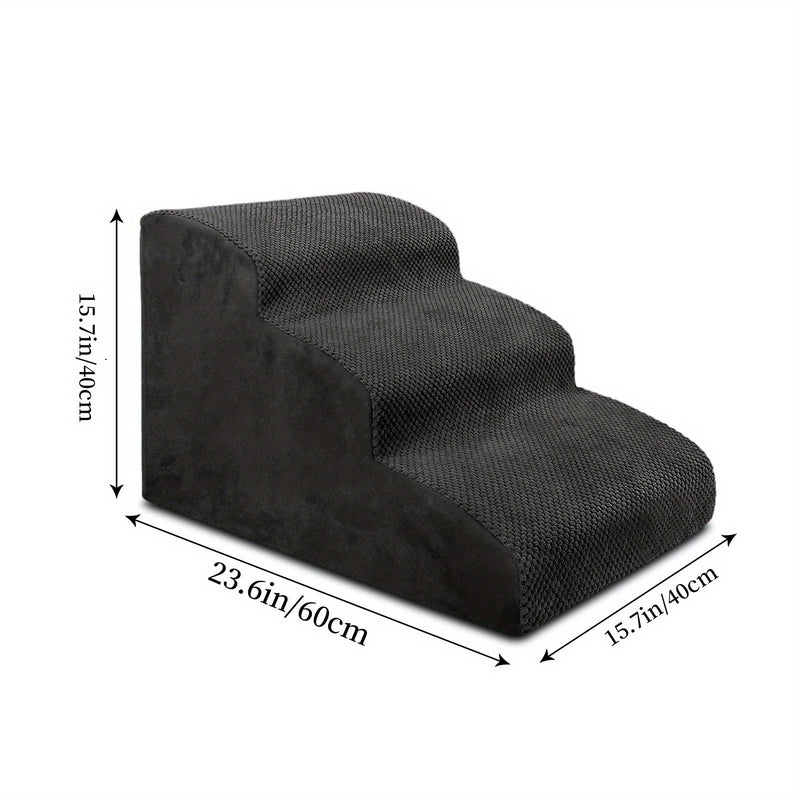 Rampa e Escada Pet em Espuma – Para Cães de Pequeno Porte | Ideal para Subir em Sofás e Camas | Macia, Segura e Confortável