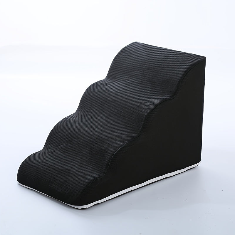 Escada Pet com 3 Degraus e Pegada Confortável | Degraus Acolchoados em Espuma | Superfície em Tecido Antiderrapante | Ideal para Cães de Pequeno e Médio Porte