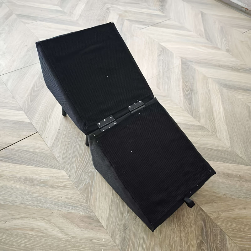Escada Pet de Madeira 2 em 1 – Escada e Banco Auxiliar | Para Cães de Pequeno e Médio Porte | Superfície Texturizada, Estrutura Robusta e Design Moderno para Decorar Sua Casa