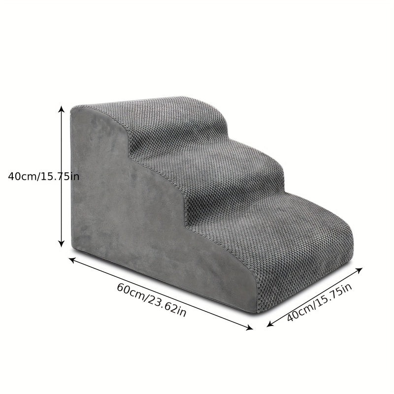 Escada Pet para Camas Altas — Com 2, 3 ou 4 Degraus | Ideal para Cães e Gatos de Pequeno a Médio Porte