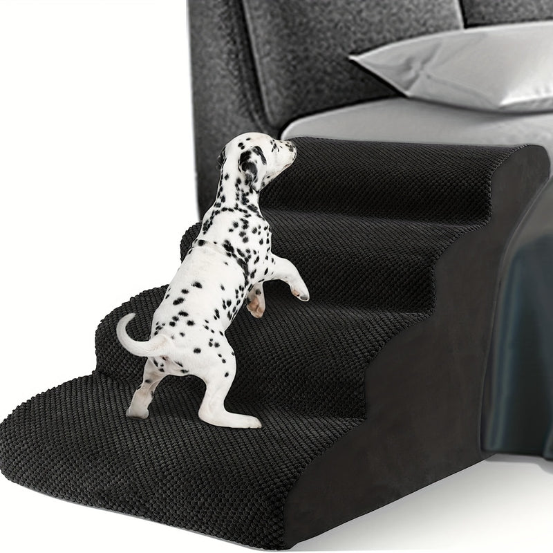 Rampa e Escada Pet em Espuma – Para Cães de Pequeno Porte | Ideal para Subir em Sofás e Camas | Macia, Segura e Confortável