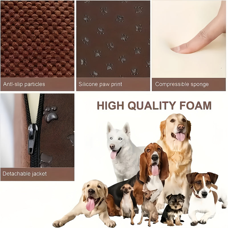 Escada para Pets para Subir e Descer do Sofá ou Cama – Modelo de Degraus de Espuma com Inclinação para Gatos e Cães Pequenos.