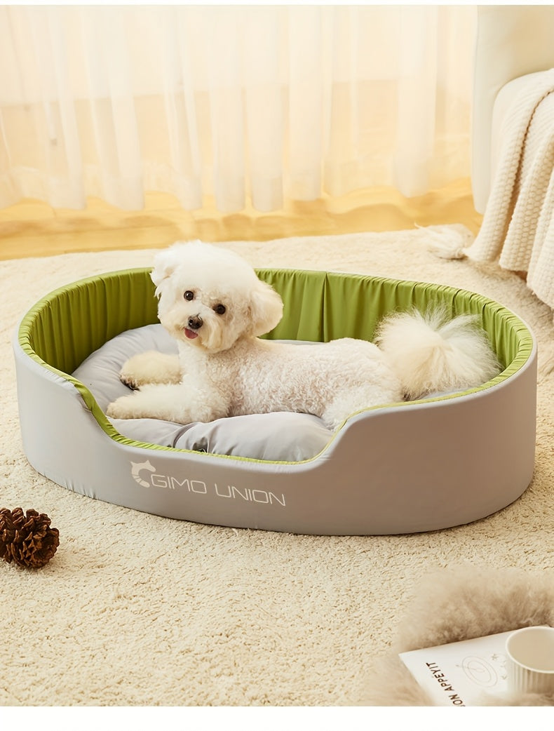 Cama Grande e Espessa para Cães, Adequada para Cães Pequenos e Gatos, com Design de Sofá, Proporcionando Aquecimento no Inverno para Cães de Médio a Grande Porte.