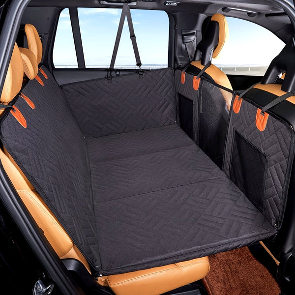 Almofada de Assento para Carro Pesada para Pets, Cama de Viagem para Cães, Cinza, Almofada de Assento para Cães no Carro, Rede de Viagem para Cães no Carro, Presente de Natal para Cães.