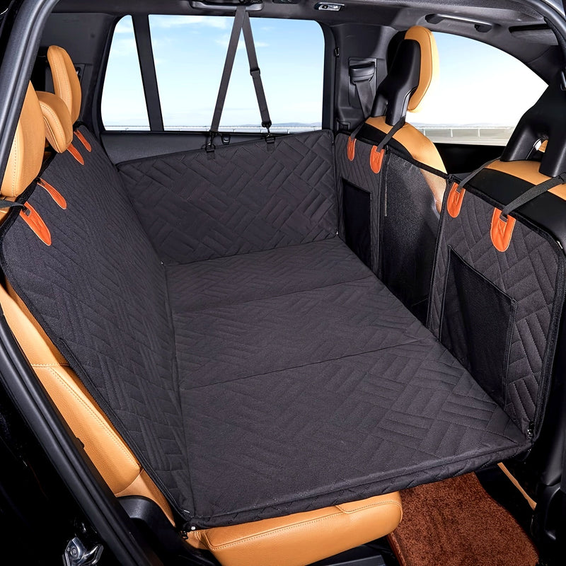 Almofada de Assento para Carro Pesada para Pets, Cama de Viagem para Cães, Cinza, Almofada de Assento para Cães no Carro, Rede de Viagem para Cães no Carro, Presente de Natal para Cães.
