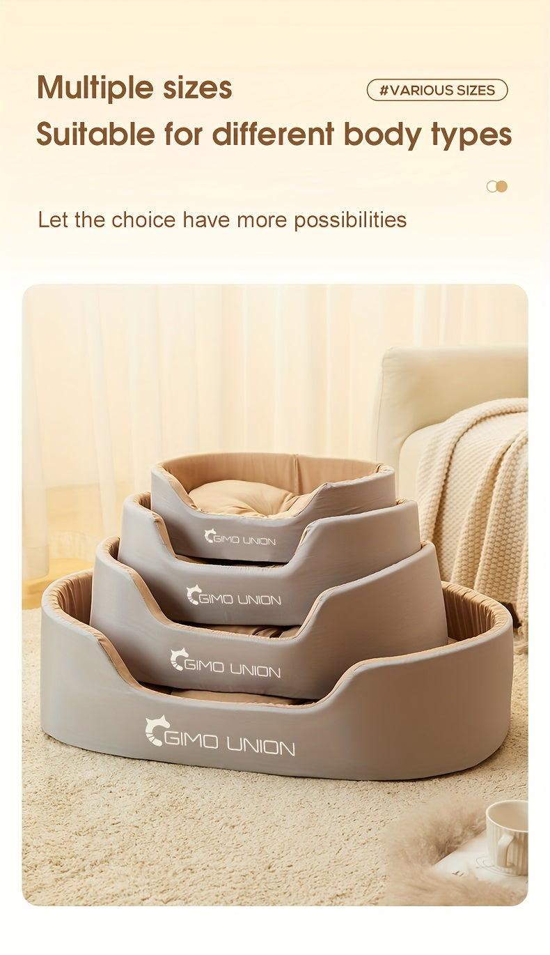 Cama Grande e Espessa para Cães, Adequada para Cães Pequenos e Gatos, com Design de Sofá, Proporcionando Aquecimento no Inverno para Cães de Médio a Grande Porte.