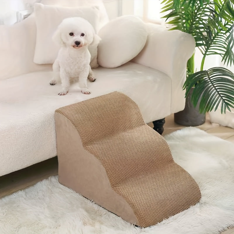 Escada de Espuma para Pets – Degraus Antiderrapantes para Sofá, Cama ou Poltrona, Densidade D28, Recupera Forma Original