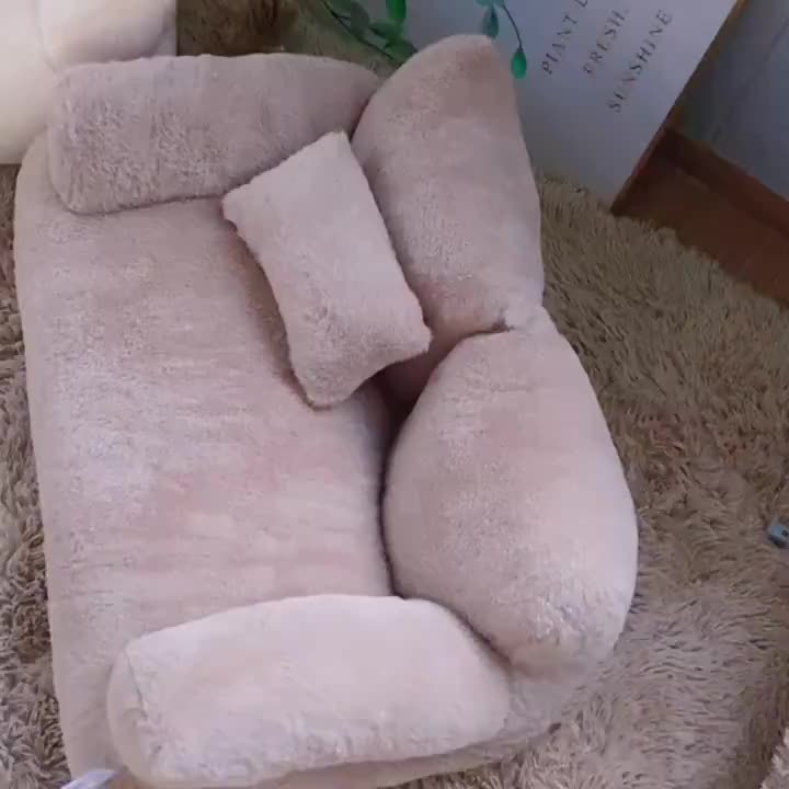 Casinha para Cão com Isolamento para o Inverno, Adequada para Todas as Estações, Colchão para Pet Removível e Lavável, Sofá para Cão e Cama para Gato no Inverno.