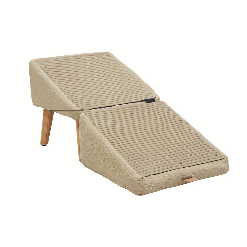 Escada Pet de Madeira 2 em 1 – Escada e Banco Auxiliar | Para Cães de Pequeno e Médio Porte | Superfície Texturizada, Estrutura Robusta e Design Moderno para Decorar Sua Casa