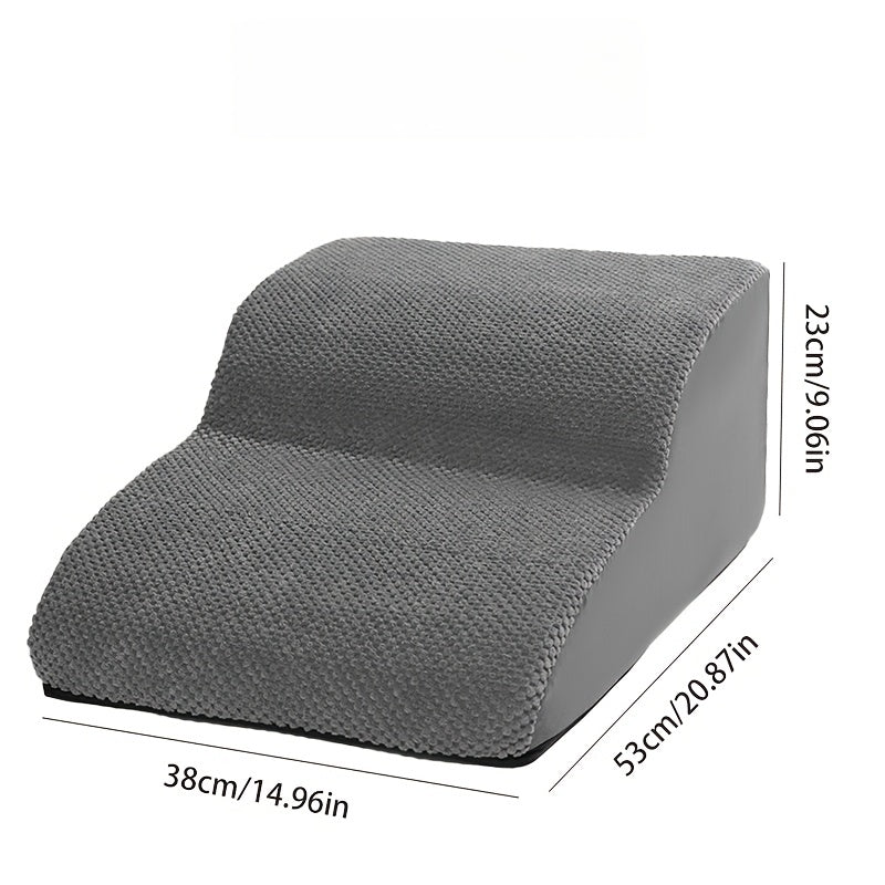 Escada para Pets para Subir e Descer do Sofá ou Cama – Modelo de Degraus de Espuma com Inclinação para Gatos e Cães Pequenos.