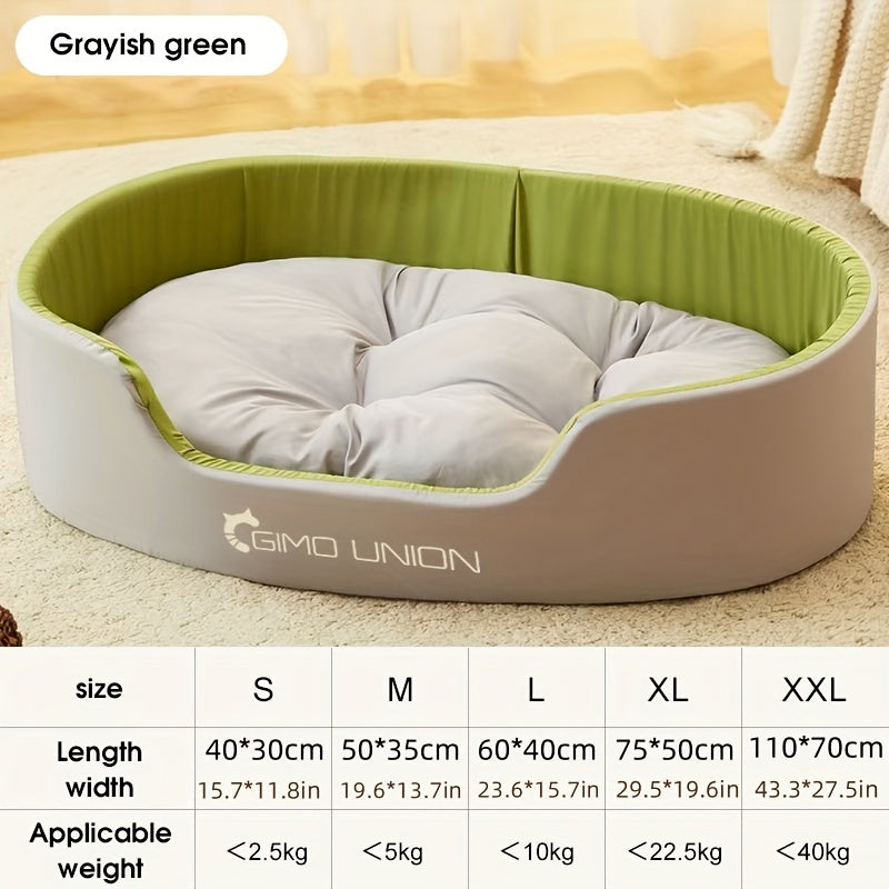 Cama Grande e Espessa para Cães, Adequada para Cães Pequenos e Gatos, com Design de Sofá, Proporcionando Aquecimento no Inverno para Cães de Médio a Grande Porte.