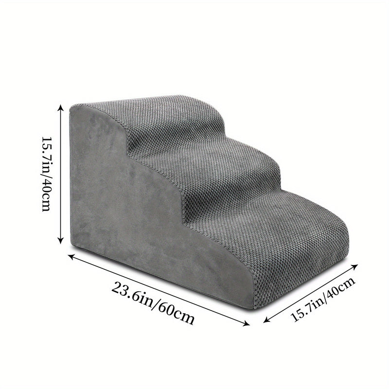 Rampa e Escada Pet em Espuma – Para Cães de Pequeno Porte | Ideal para Subir em Sofás e Camas | Macia, Segura e Confortável