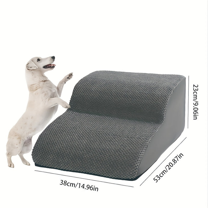 Escada Pet com 2, 3, 4 ou 5 Degraus – Para Cães e Gatos | Superfície Almofadada, Antiderrapante e Tecido Lavável | Ideal para Pets de Pequeno, Médio e Grande Porte | Acesso Fácil a Sofás e Camas