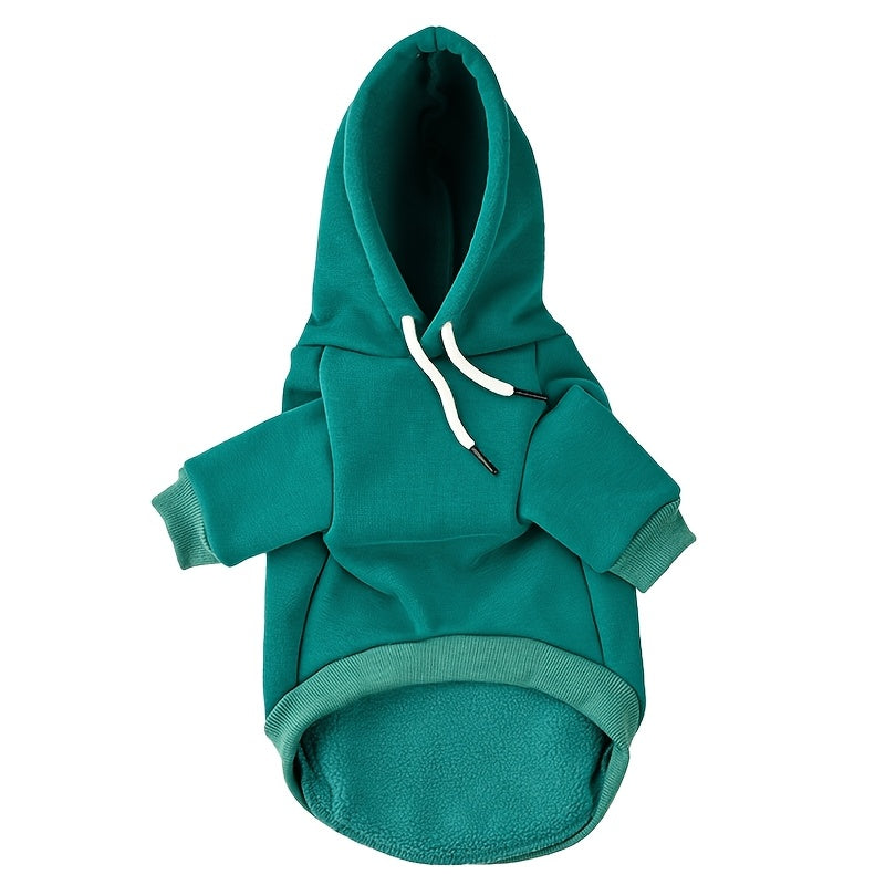 Moletom com Capuz para Cães Paiaite, 100% Poliéster, Suéter de Tecido Tricotado para Todas as Estações, com Bolso nas Costas, para Raças de Pequeno a Médio Porte, Ideal para Passeios e Aventuras.