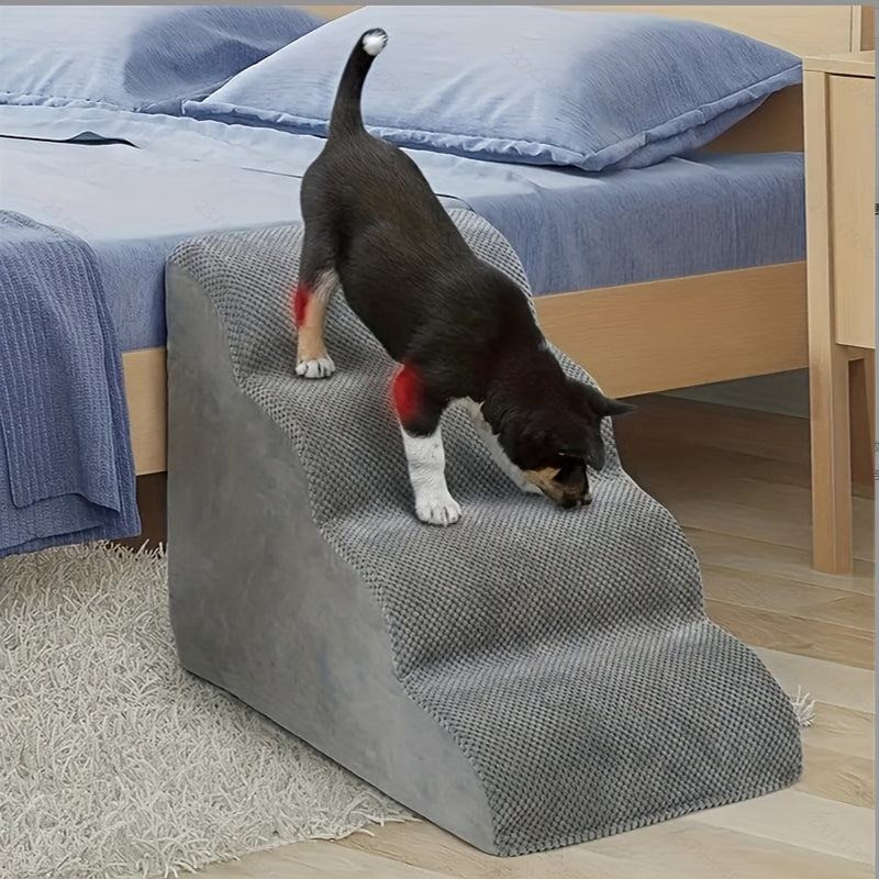 Escada Pet para Camas Altas — Com 2, 3 ou 4 Degraus | Ideal para Cães e Gatos de Pequeno a Médio Porte