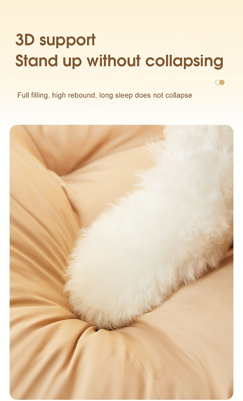 Cama Grande e Espessa para Cães, Adequada para Cães Pequenos e Gatos, com Design de Sofá, Proporcionando Aquecimento no Inverno para Cães de Médio a Grande Porte.
